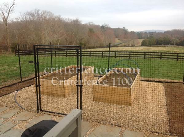 Critterfence 1100 as a garden fence