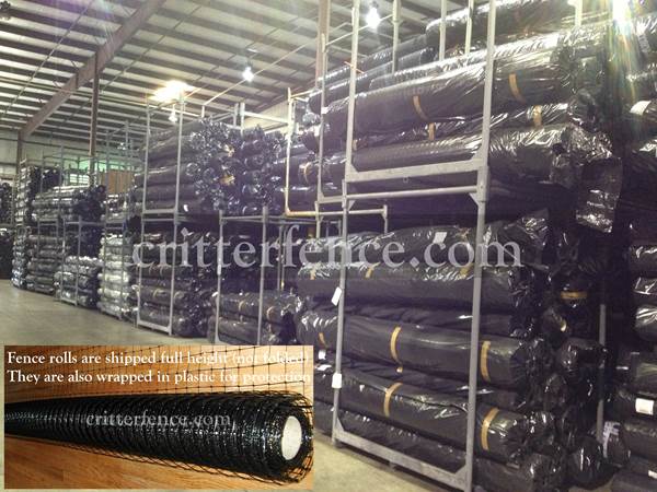 Critterfence 700 is shipped in full length rolls