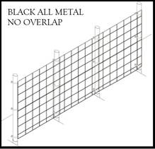 Fence Kit 113 (5 x 70 All Metal Black Fixed Knot) NEW