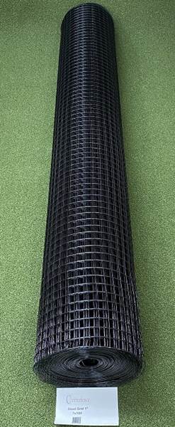 Critterfence Black Steel 1 Inch Square Grid 7 x 100 - 685248510438